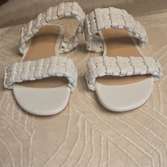 Stuart Weitzman White Braided Sandals - Picture 10 of 13